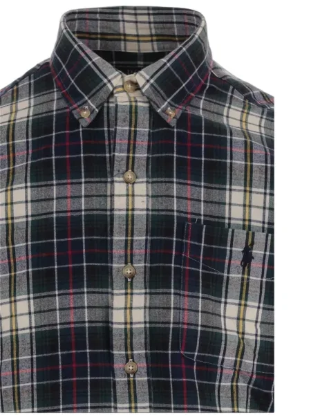 Pledinė raštuota marškiniai Polo Ralph Lauren ruoželis raudona