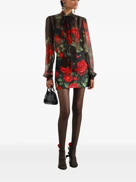 Fustă Dolce & Gabbana cu imagine negru