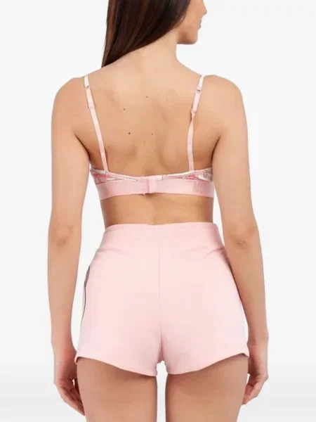 Sutien Moschino cu imagine roz
