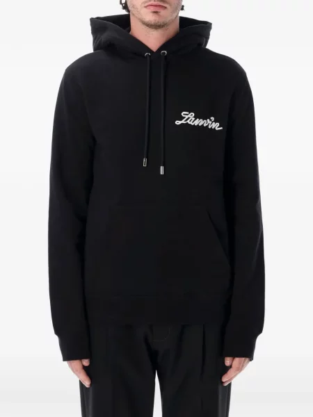 Суичър с качулка Lanvin черно