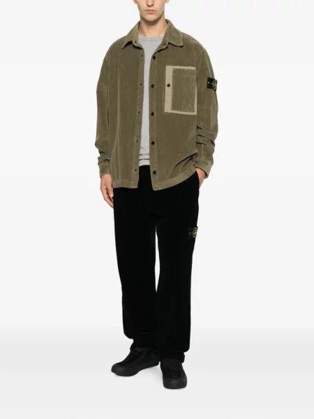 Samt košulja Stone Island kamenje zelena