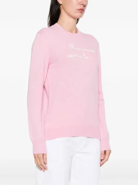 Pulover Mc2 Saint Barth cu broderie roz