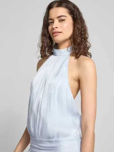 Sukienka mini z wiązaniem wokół szyi z tasiemką w talii Gina Tricot