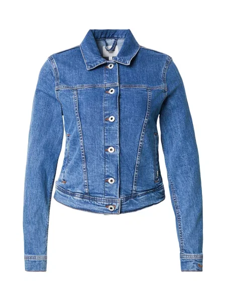 Pepe Jeans Geacă de primăvară-toamnă denim albastru