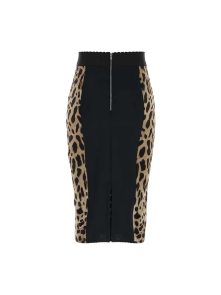 Spódnica Dolce And Gabbana brązowa