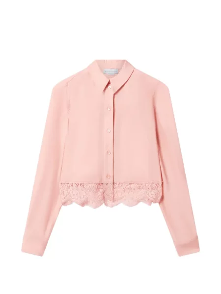 Decupat bluză Stella Mccartney din dantelă roz