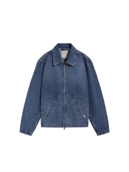 Scalpers Přechodná bunda džínovina modrá