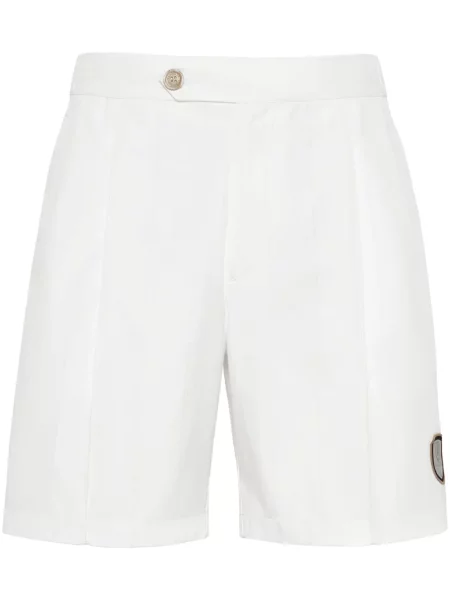 Шорти Brunello Cucinelli с апликация бяло