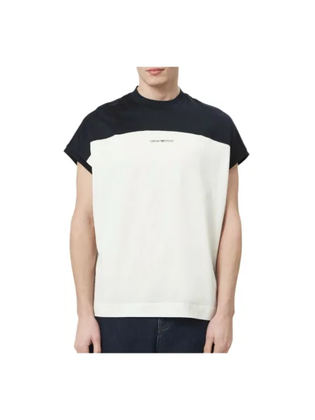 Koszulka Emporio Armani z logo biała
