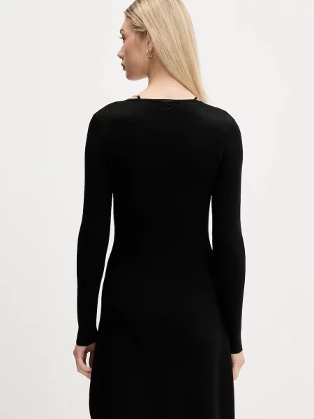 HUGO Rochie tricotată Sibery negru
