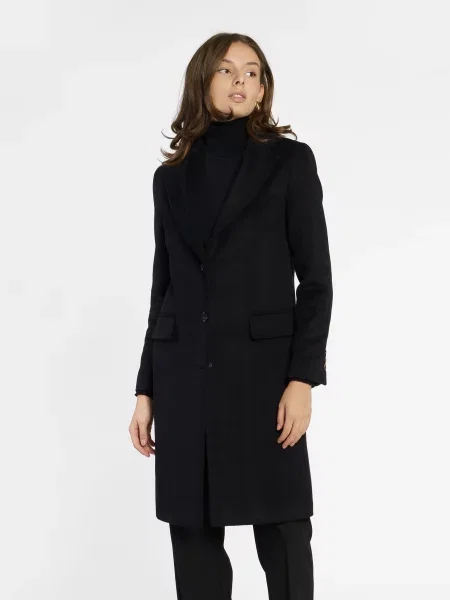Пальто Arber вовна/поліестер чорний