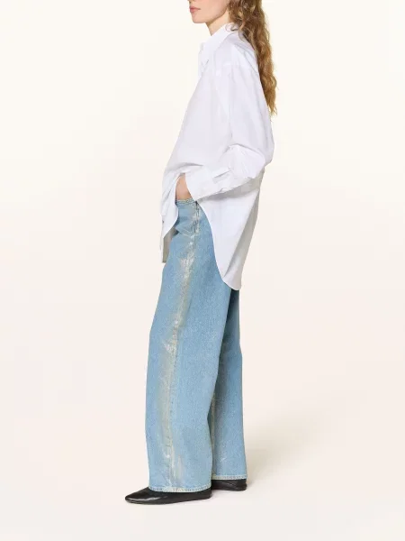 Only Jeansy Wide Leg blau niebieskie