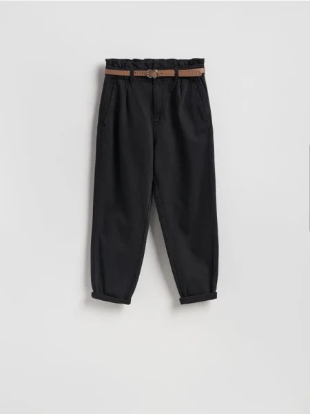 Reserved Blugi paperbag cu negru