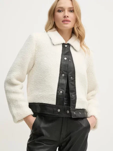 Bunda Pepe Jeans FATIMA přechodná béžová