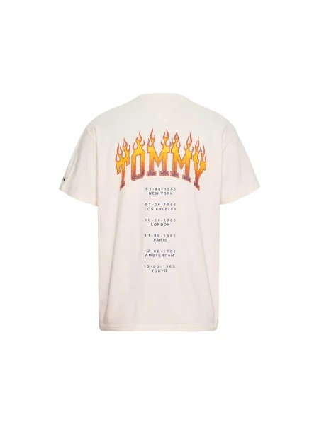 Tommy Jeans Tricou | Relaxed fit alb
