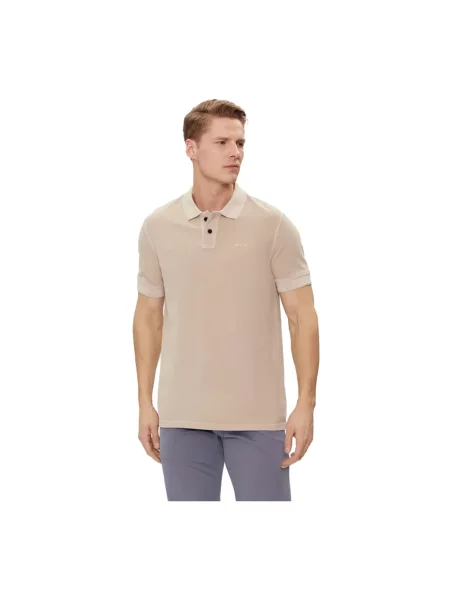 Koszulka polo o kroju regular fit z czystej bawełny model PRIME' Boss Orange beżowa