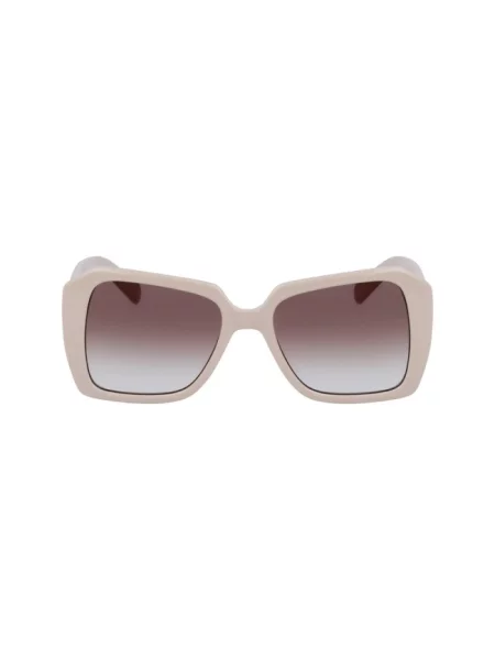Lniane okulary przeciwsłoneczne Karl Lagerfeld białe