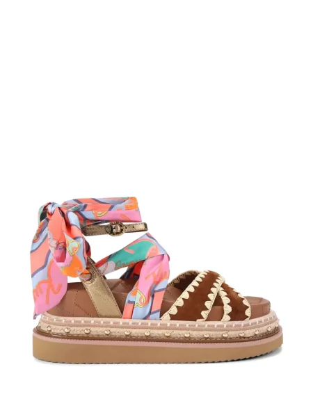 Fular Kurt Geiger London cu platformă maro