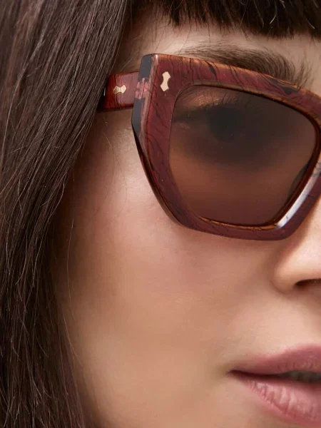 Gucci okulary przeciwsłoneczne różowy brązowe