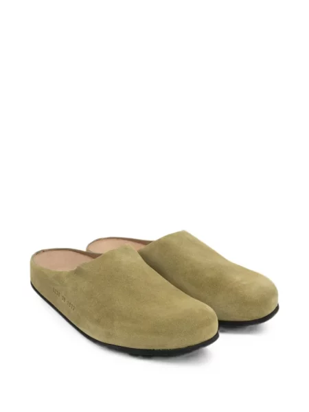 Chiloți Common Projects din piele de căprioară slip-on verde