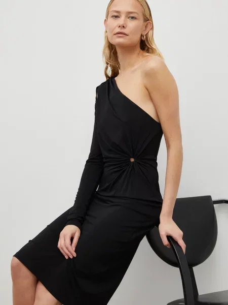 Birgitte Herskind rochie negru mini mulata