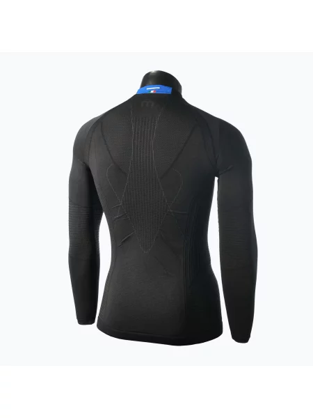 Koszulka termoaktywna Mico Odor Zero Round Neck czarna