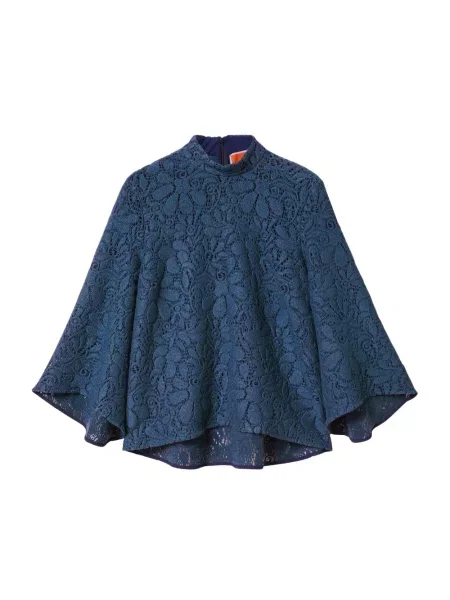 Bluzka La Doublej wełniana niebieska