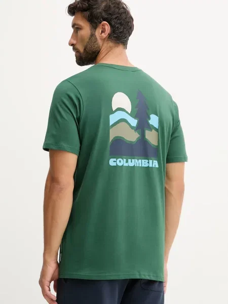 Тениска Columbia Explorers Canyon с принт черно