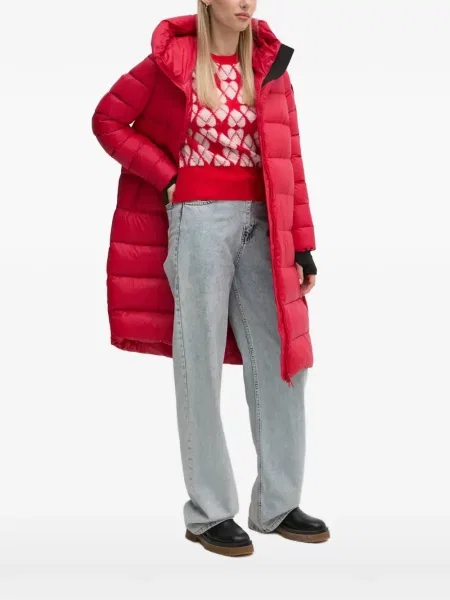 Pulover Benetton cu motiv cu inimi roșu