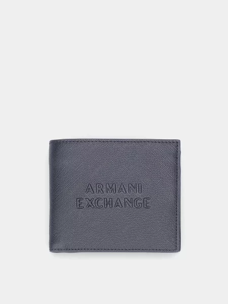 Armani Exchange Гаманець Темно-синій Поліуретан/поліестер синій