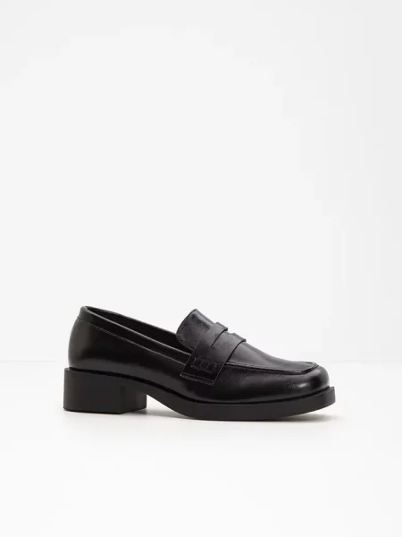 Loafersy chunky czarne