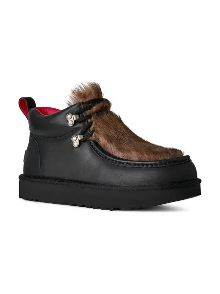 Nubuck μποτάκια UGG x Ambush Fur Boot μαύρο