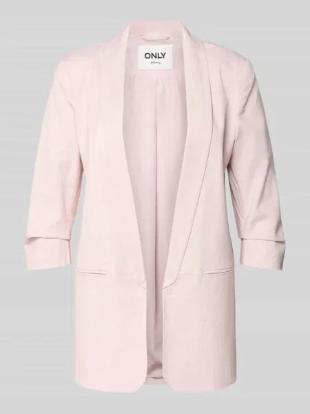 Żakiet długi o kroju regular fit z rękawem o dł. model ‘ELLY’ Only różowa