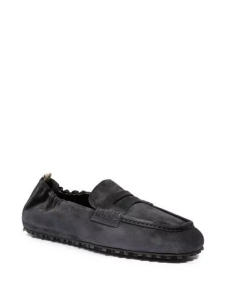 Pantofi loafer Officine Creative din piele de căprioară gri