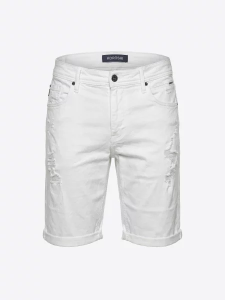 KOROSHI Jeans alb