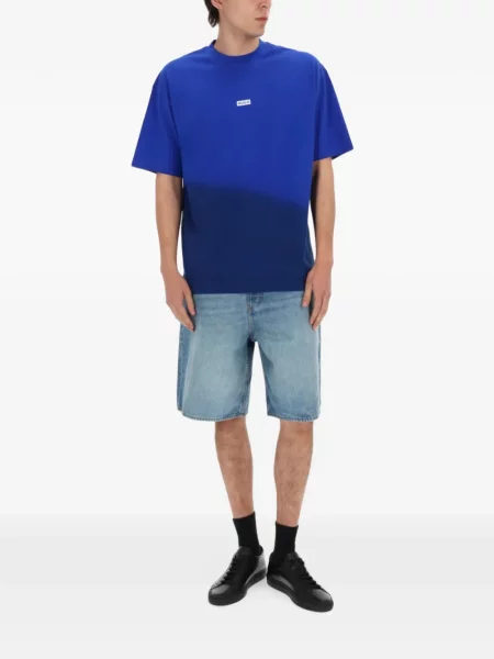 Pantaloni scurți din denim Hugo albastru