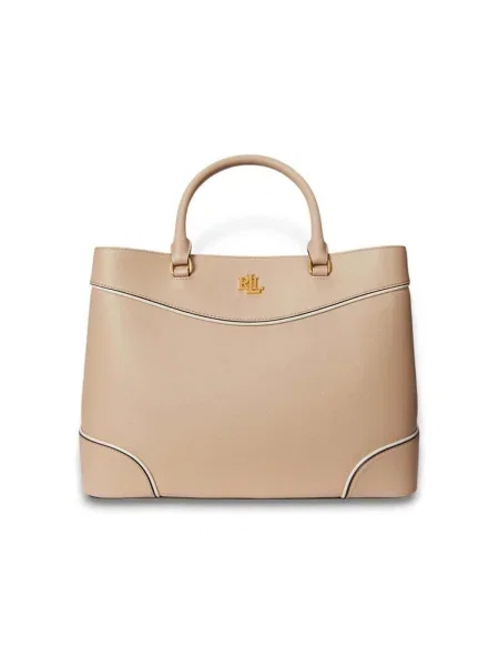 Shopper kabelka Lauren Ralph Lauren béžová