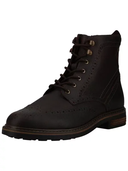 CLARKS Auliniai batai su raišteliais Newford tamsiai ruda