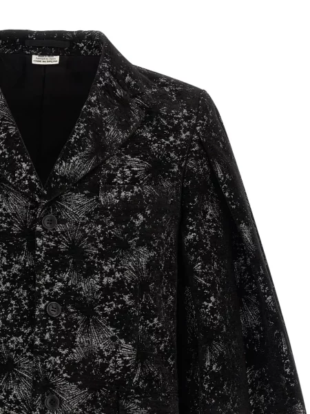 Блейзър Comme Des Garçons Homme Plus с абстрактен десен черно