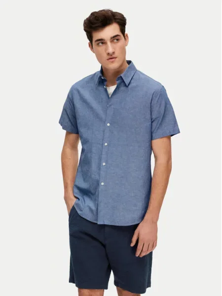 Selected Homme Košulja New Linen plava