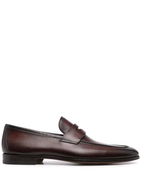 Pantofi loafer Magnanni din piele maro