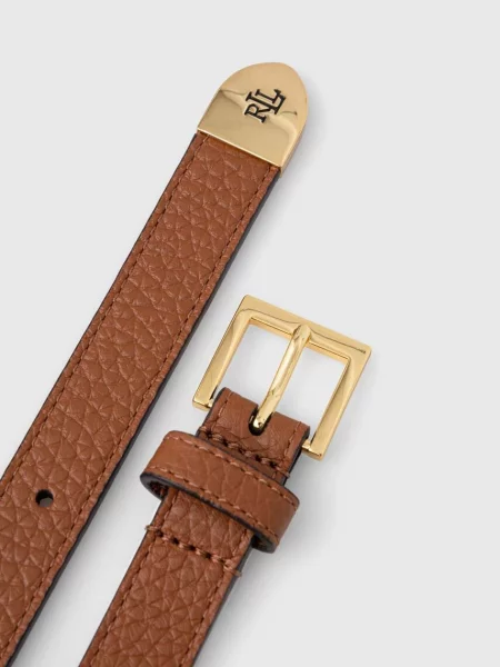Шкіряний Lauren Ralph Lauren коричневий