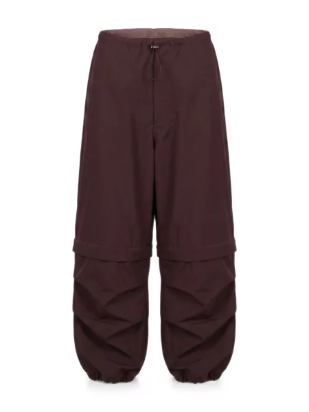 Pantaloni Agolde alergare cu cordon maro