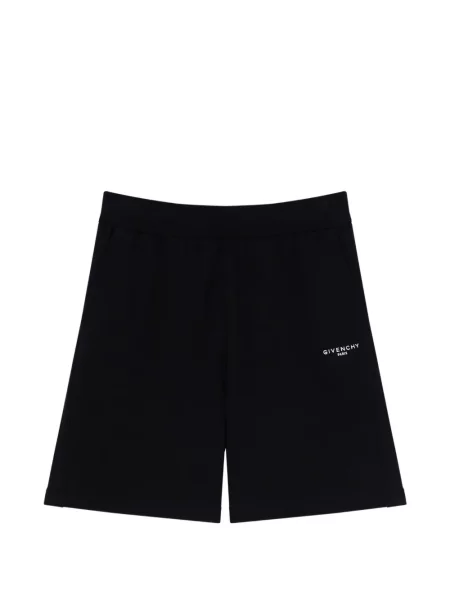 Bermude Givenchy din fleece negru
