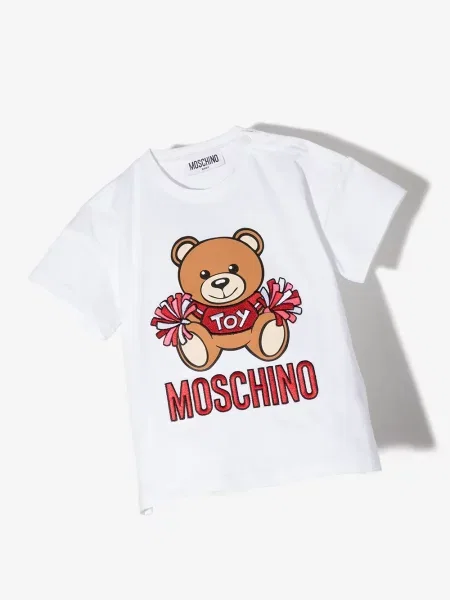 Koszulka dziecięca Moschino biała