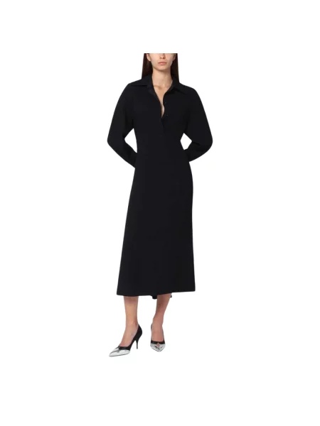 Sukienka koszulowa Victoria Beckham czarna