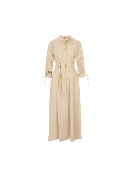 Sukienka maxi Max Mara beżowa
