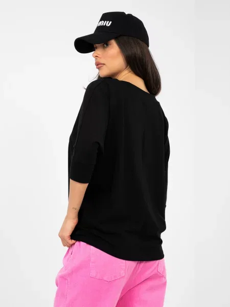 Bluză Rue Paris casual negru