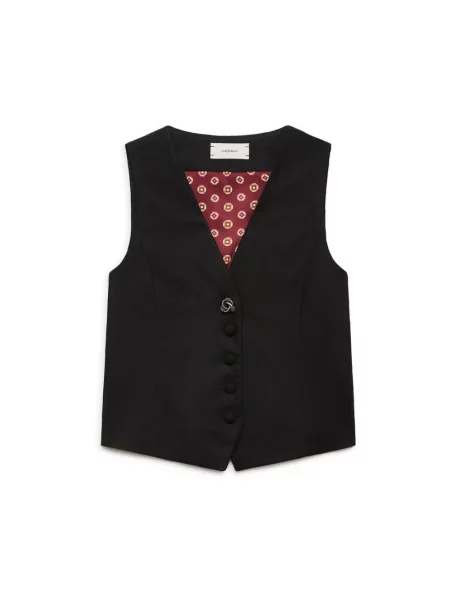 Kamizelka Maliparmi wełniana czarna