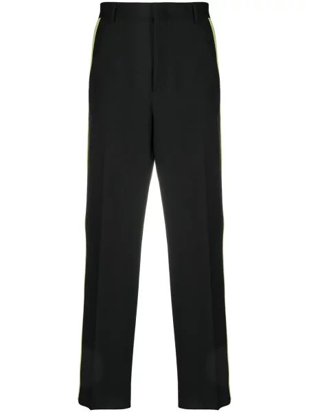 Pruhované kalhoty Valentino Garavani černé